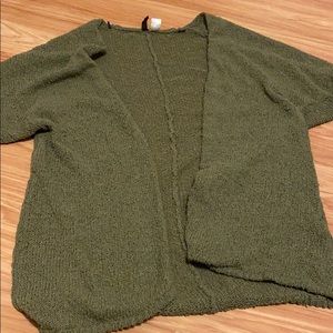 Army green sweater